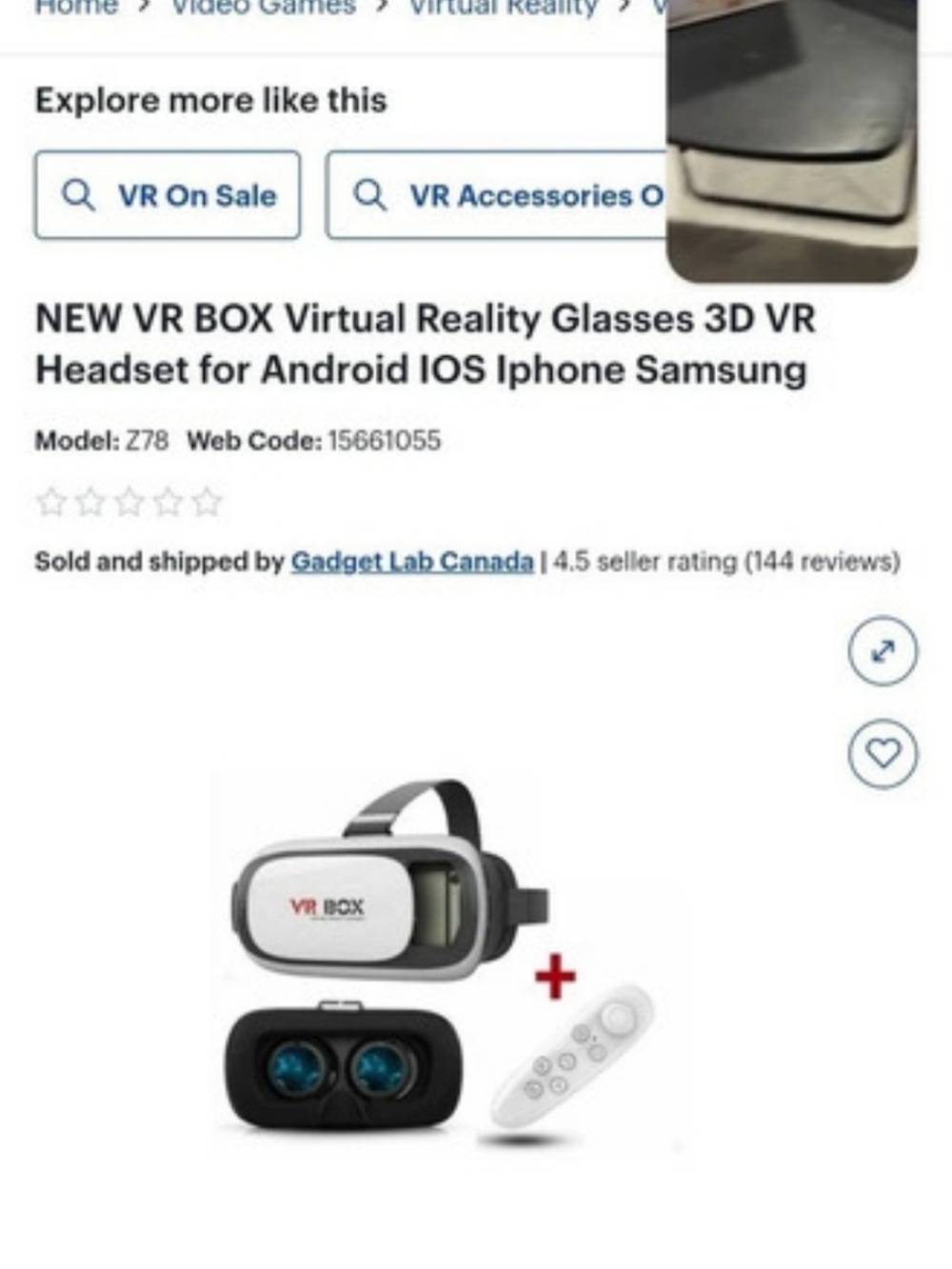 VR BOX 3D VR Headset Smartphone VR Headset